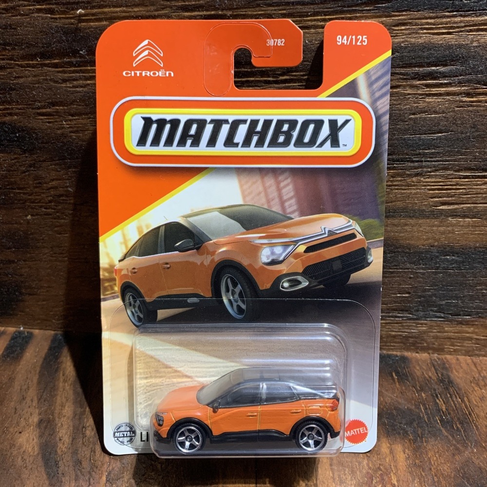 Matchbox Citroen e-C4 Orange Diecast 1:64 Scale 2025 MBX Electric Drivers 94/125